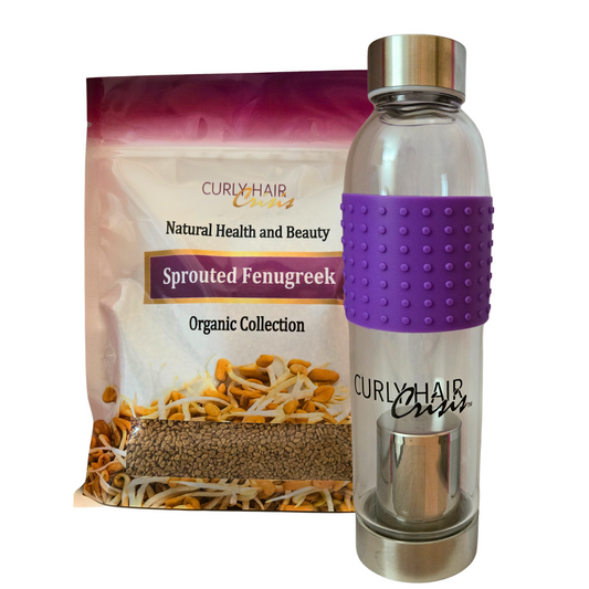 Organic Fenugreek Seeds with Glass Infuser - Holiday Sale