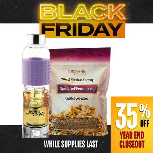 Organic Fenugreek Seeds with Glass Infuser - Black Friday Sale